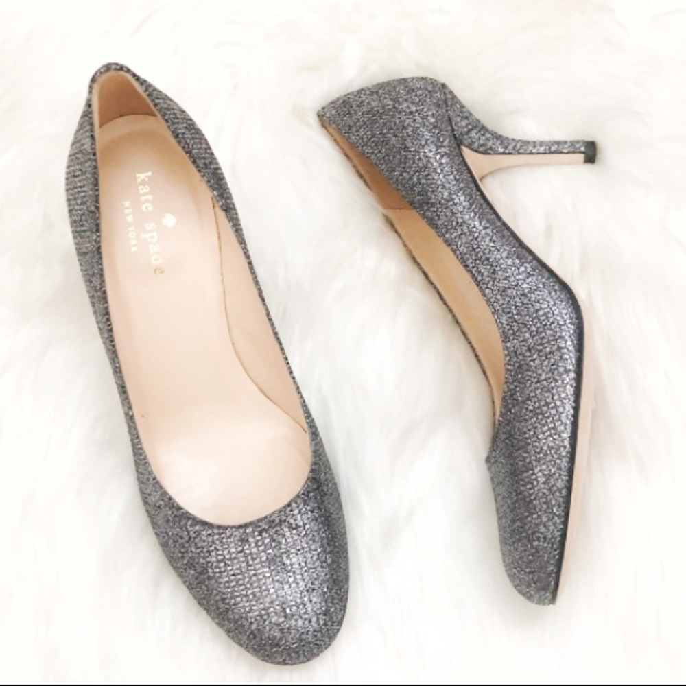 kate spade glitter pumps